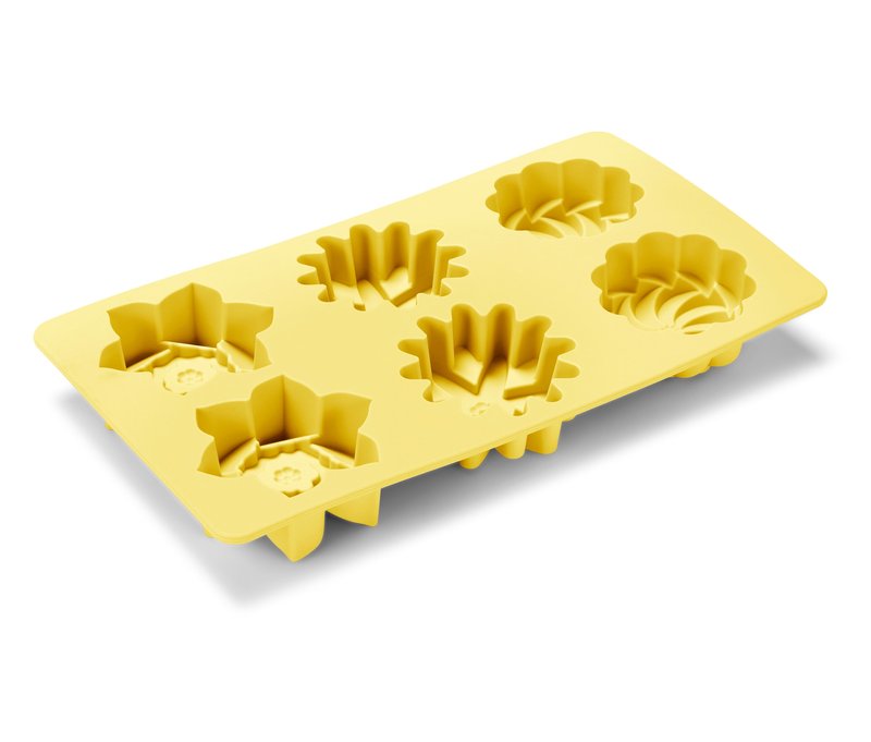 Tchibo - Backform »Blüten« - gelb