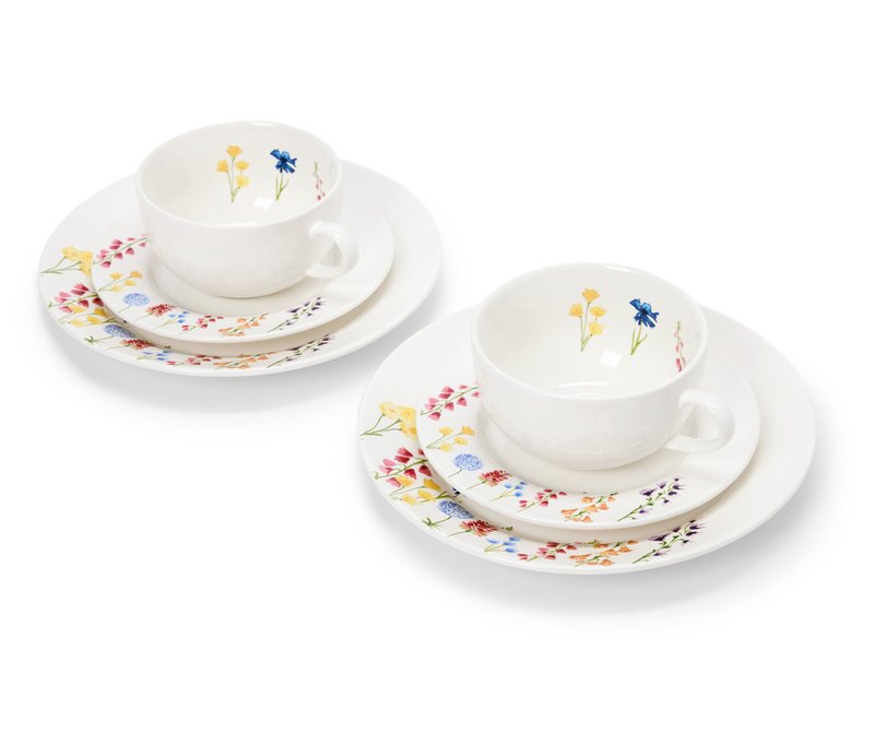 Tchibo - 6-teiliges Kaffeegedeck - creme