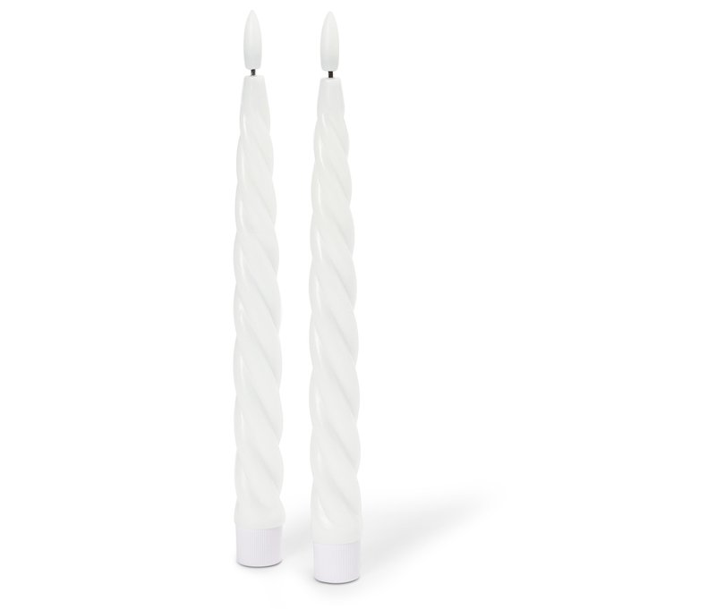 Tchibo - 2 LED-Stabkerzen - creme