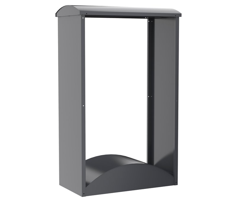 Tchibo - Bogen-Kaminholzregal - 98x52x160cm - anthrazit - Stahl