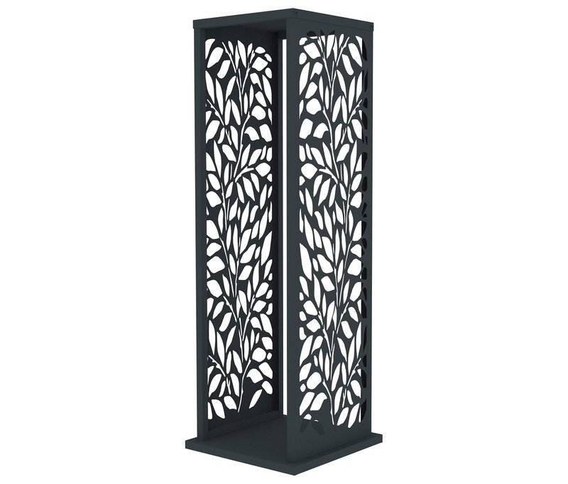 Tchibo - Kaminholzregal - 117x44x11cm - anthrazit - Blech