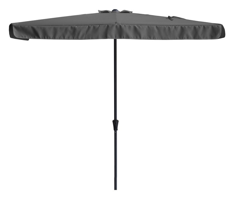 Leco Balkon-Sonnenschirm - 178x15x13cm - anthrazit - Stahl / Polyester