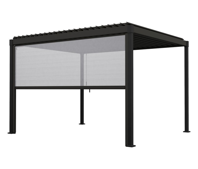 Leco Lamellenpergola 360 x 300 cm - 300x240x360cm - anthrazit - Aluminium / Stahl / Polyester