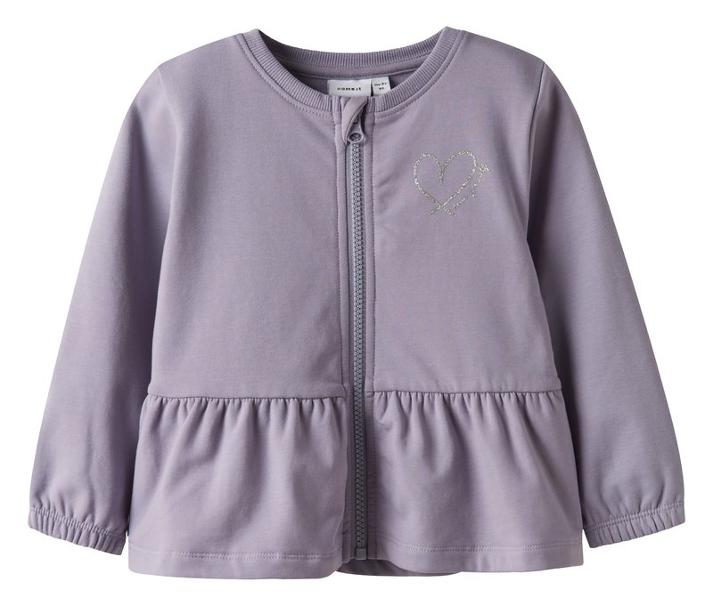 Tchibo - Name IT Kinder-Sweatjacke - Mädchen - Gr. 110 - lila