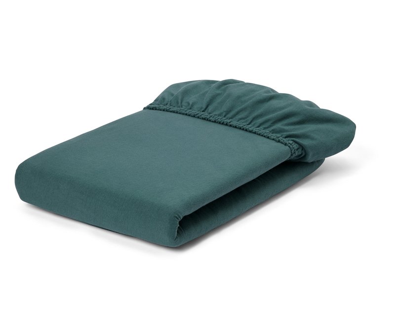 Tchibo - Jersey-Spannbettlaken - petrol