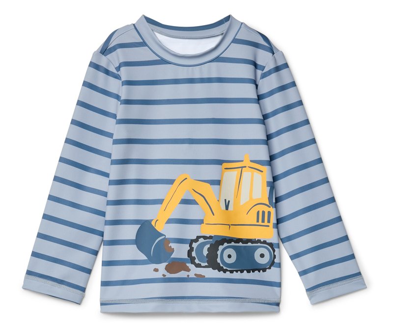 Tchibo - Kinder-Shirt mit UV-Schutzfaktor 50+ - Jungen - Gr. 122/128 - dunkelblau/gestreift