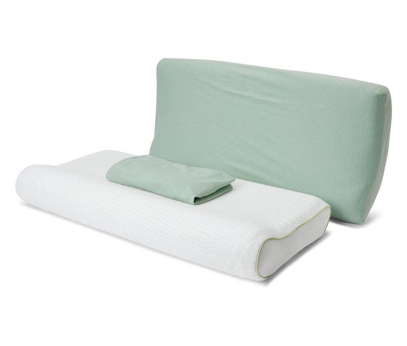 Tchibo - 2-Jersey-Nackenkissenbezüge - hellgrün