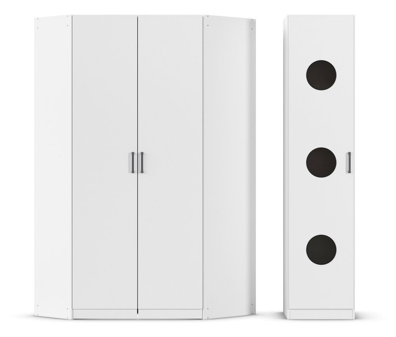 rauch Wäscheschrank und Eckschrank »Allrounder« - 47x54x210cm - Holz / Holz