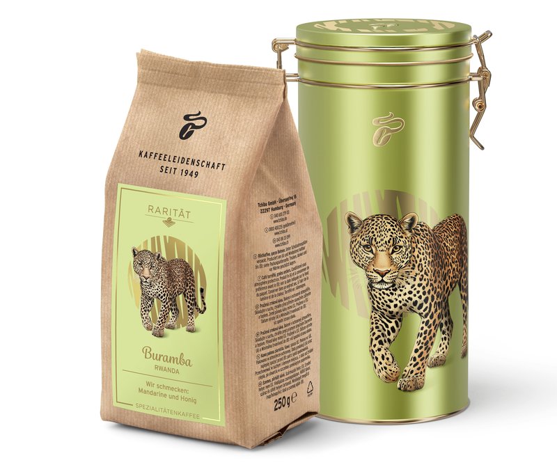 Tchibo - Rarität »Buramba Rwanda« inkl. Kaffeedose - Intensität: 4/6