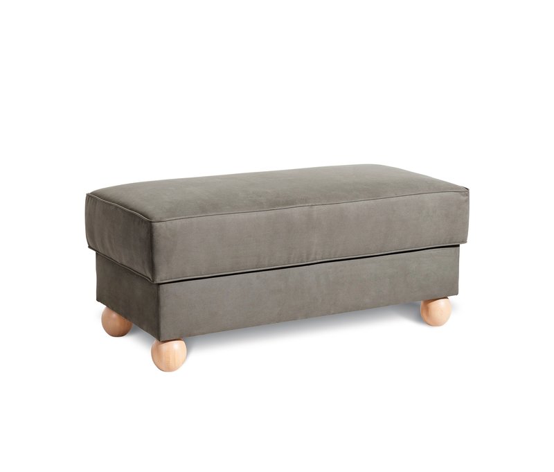 Tchibo - Aufklappbare Hockerbank »Harvard« mit Stauraum - 110x51x44cm - braun - Polyester / Holz / Buchenholz