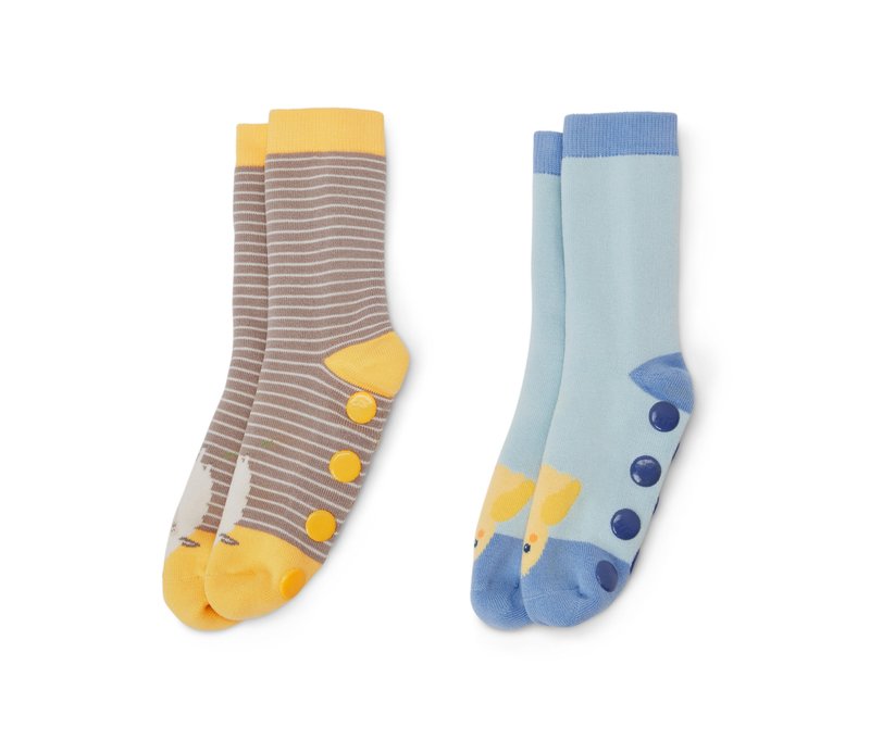 Tchibo - 2 Paar Kinder-Antirutsch-Socken - Baby - Gr. 23-26 - hellblau