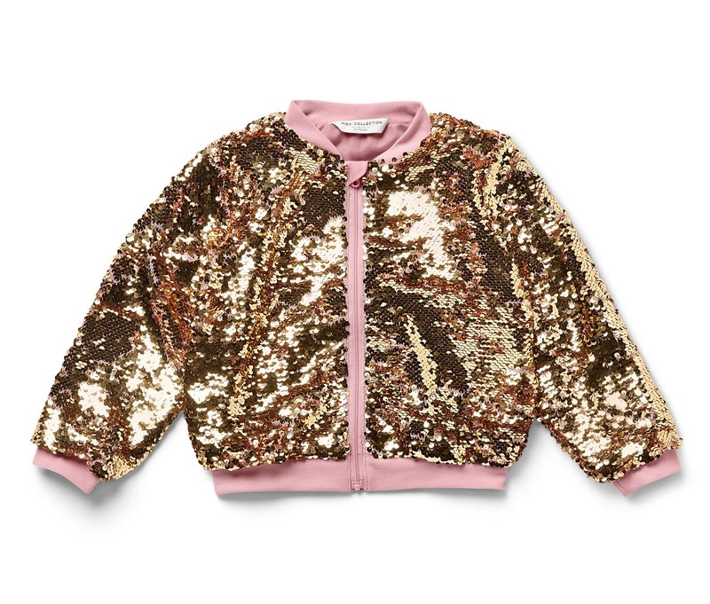 Tchibo - Kinder-Paillettenjacke - Mädchen - Gr. 98/104 - rosa