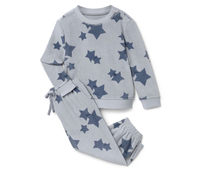 Tchibo - Baby-Nicki-Set - Kinder - Gr. 98/104 - hellblau/print