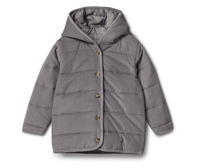 Tchibo - Kinder-Cord-Steppjacke - Kinder - Gr. 110/116 - dunkelgrau