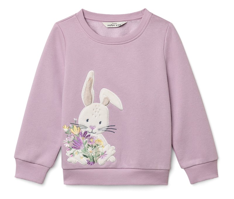 Tchibo - Sweatshirt mit angerauter Innenseite - Baby - Gr. 86/92 - lila