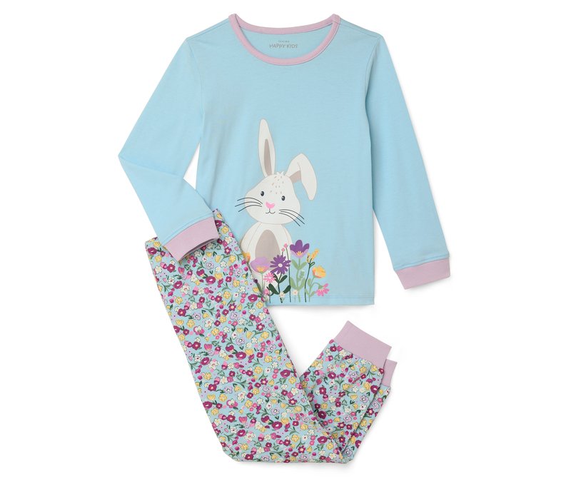 Tchibo - Kinder-Pyjama - Mädchen - Gr. 110/116 - blau