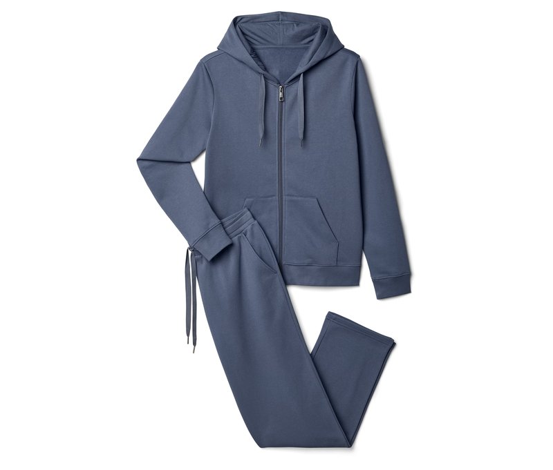 Tchibo - Sweat-Hausanzug - Damen - Gr. S - blau