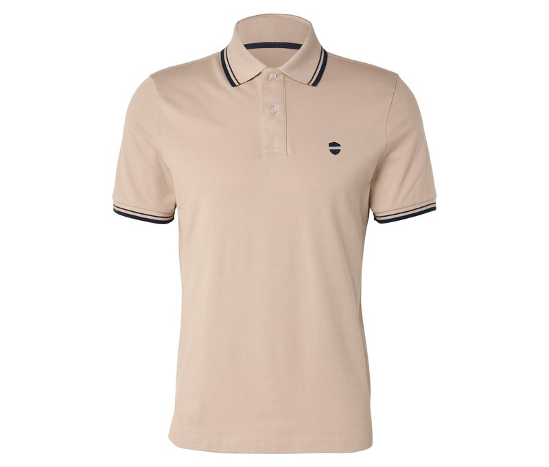 Tchibo - Piqué-Poloshirt - Herren - Gr. S - beige