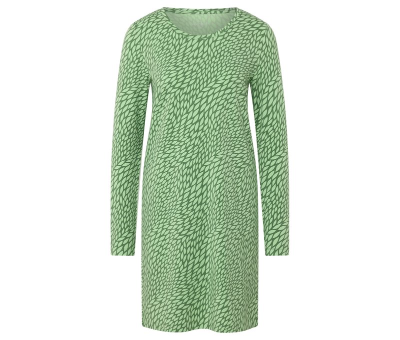 Tchibo - Nachthemd - Damen - Gr. L - grün/print