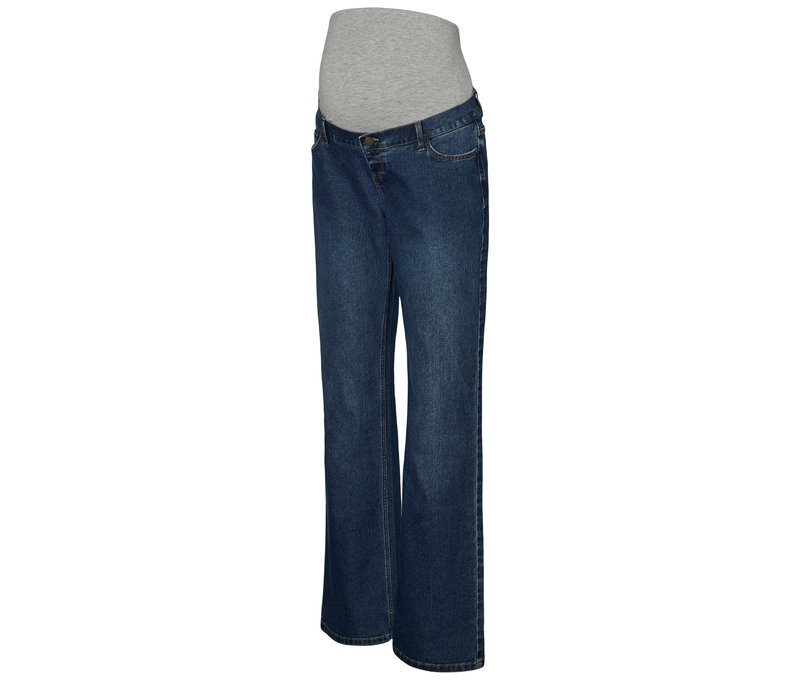 Mamalicious Flared Jeans »Mledina« - Damen - Gr. 32/32 - dunkelblau