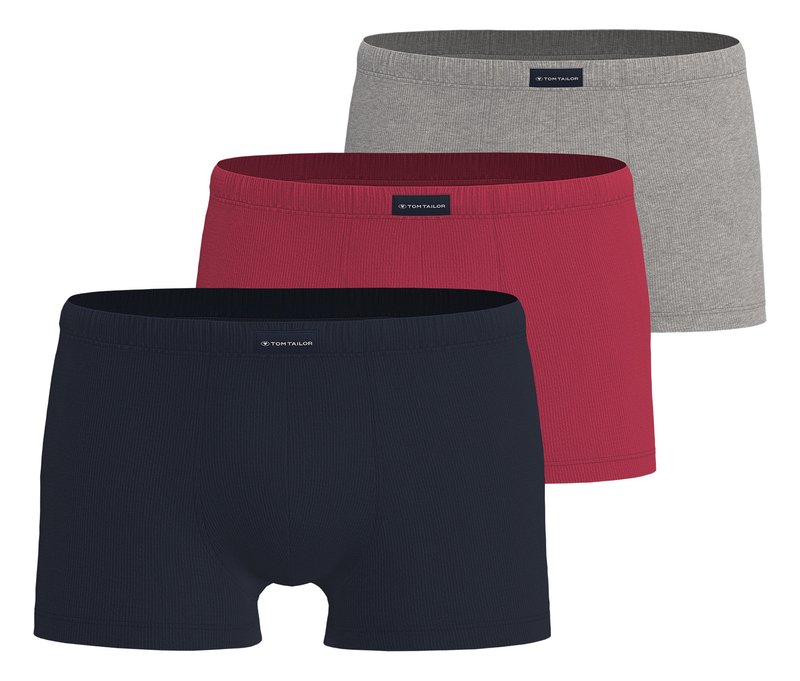 3 Tom Tailor Slipboxer »Colorado« - Herren - Gr. L/6 - dunkelblau