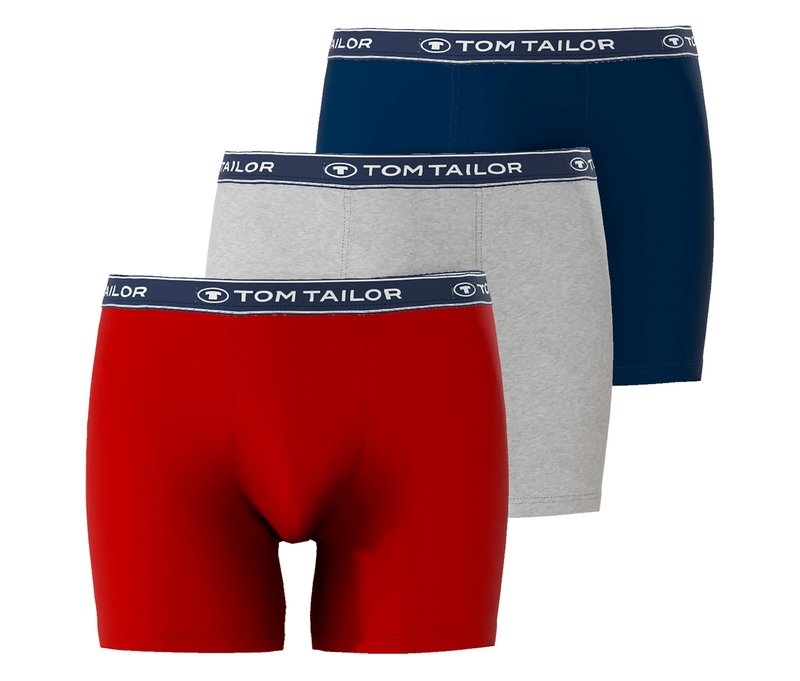 Tchibo - 3 TomTailor Slipboxer »Buffer« - Herren - Gr. S/4 - blau