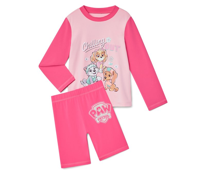 Tchibo - Kinder-Kombi mit UV-Schutzfaktor 50+ - Mädchen - Gr. 122/128 - hellrosa/print