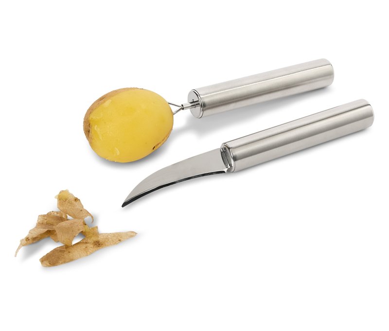 Tchibo - Pellkartoffel-Schälset - silber