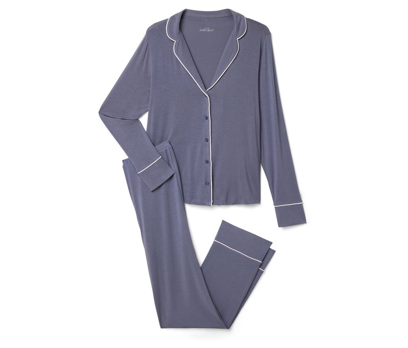 Tchibo - Pyjama-Set - Damen - Gr. XS - blau