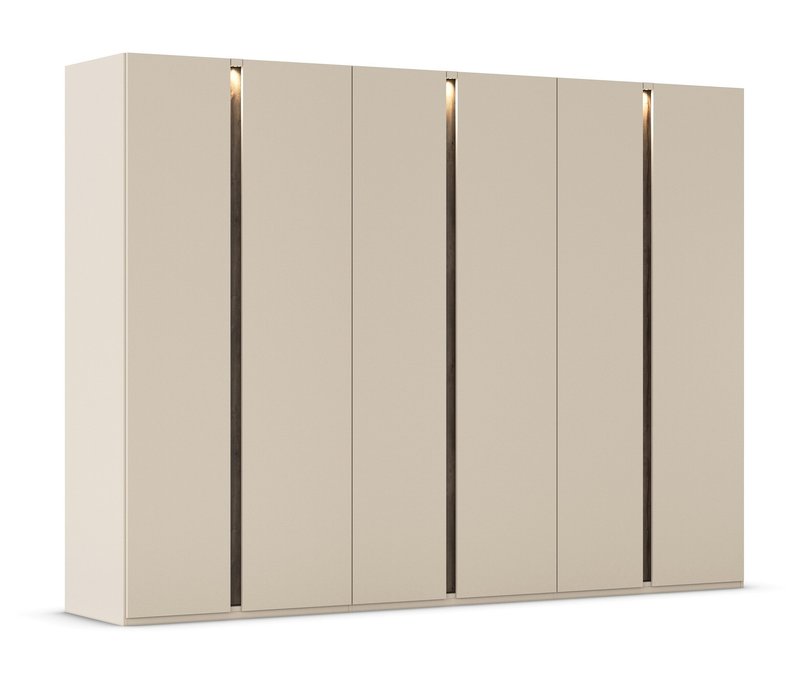 rauch Kleiderschrank »Luana« - 301x61x223cm - beige - Holz / Holz