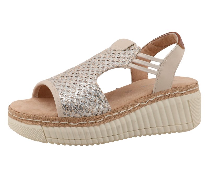 Tom Tailor Sandale - Damen - Gr. 37 - silber