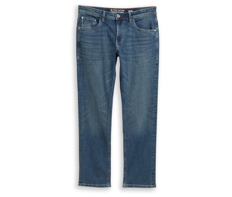 Tom Tailor TT Marvin Straight Jeans mit Stretch - Herren - Gr. 32/32 - dunkelblau