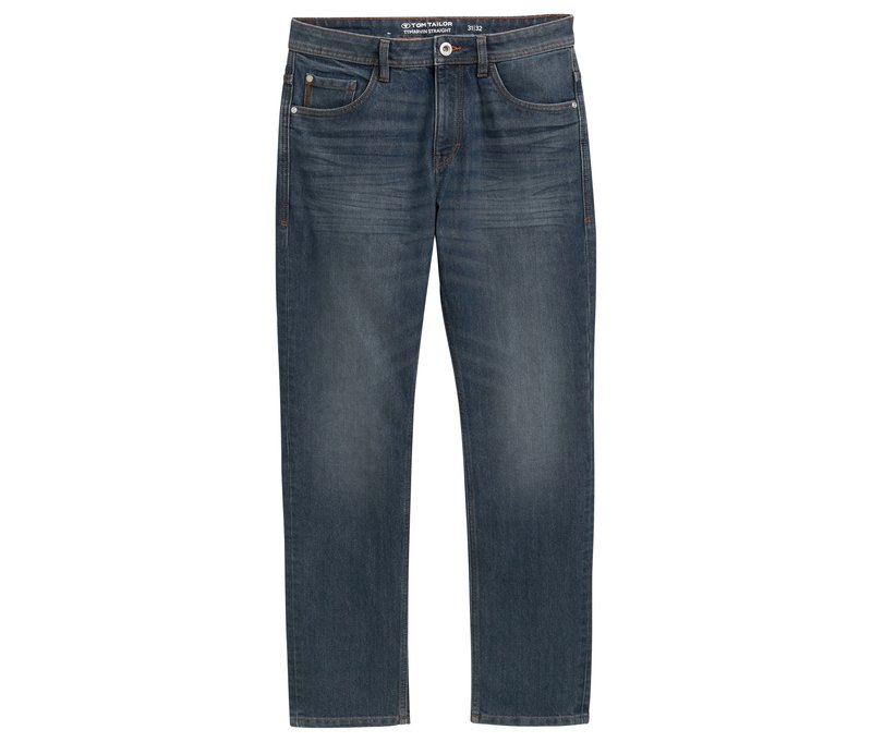 Tom Tailor TT Marvin Straight Jeans mit Stretch - Herren - Gr. 32/34 - grau