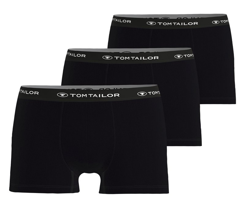 Tchibo - 3 TomTailor Slipboxer »Buffer« - Herren - Gr. L/6 - schwarz