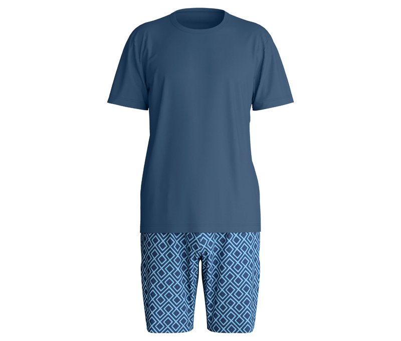Tchibo - Calida Relax Streamline 2 Shorty-Pyjama - Herren - Gr. XXL - print/print