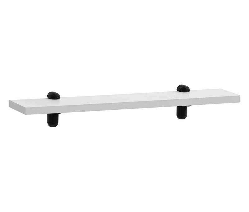 Tchibo - WS Wandregal »Ebba« - 50x10x1,6cm - schwarz - Holz / Metall
