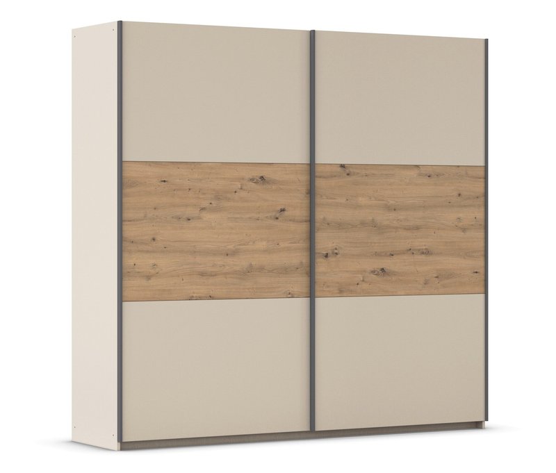 rauch Kleiderschrank »Sajo« - 218x59x210cm - beige - Holz / Holz