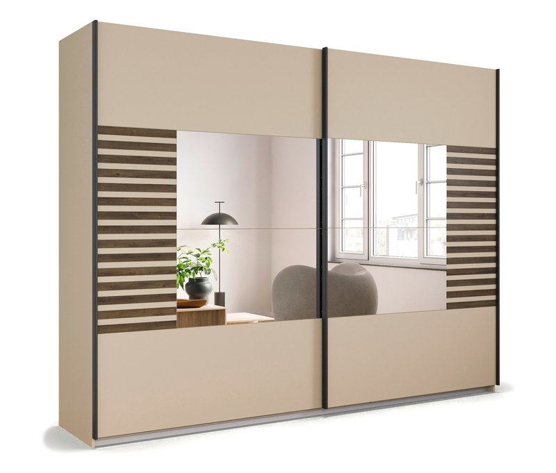 rauch Kleiderschrank »Barea« - 271x62x210cm - beige - Holz / Holz
