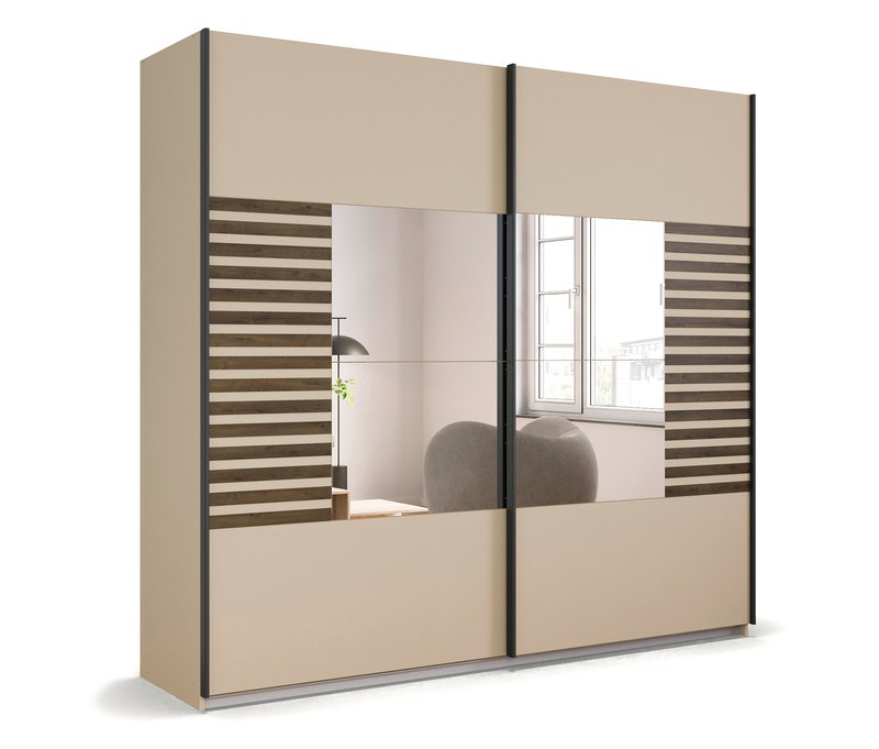 rauch Kleiderschrank »Barea« - 226x62x210cm - beige - Holz / Holz