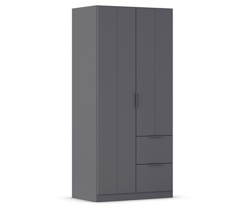 rauch Kleiderschrank »Ella« - 91x54x197cm - grau - Holz / Holz