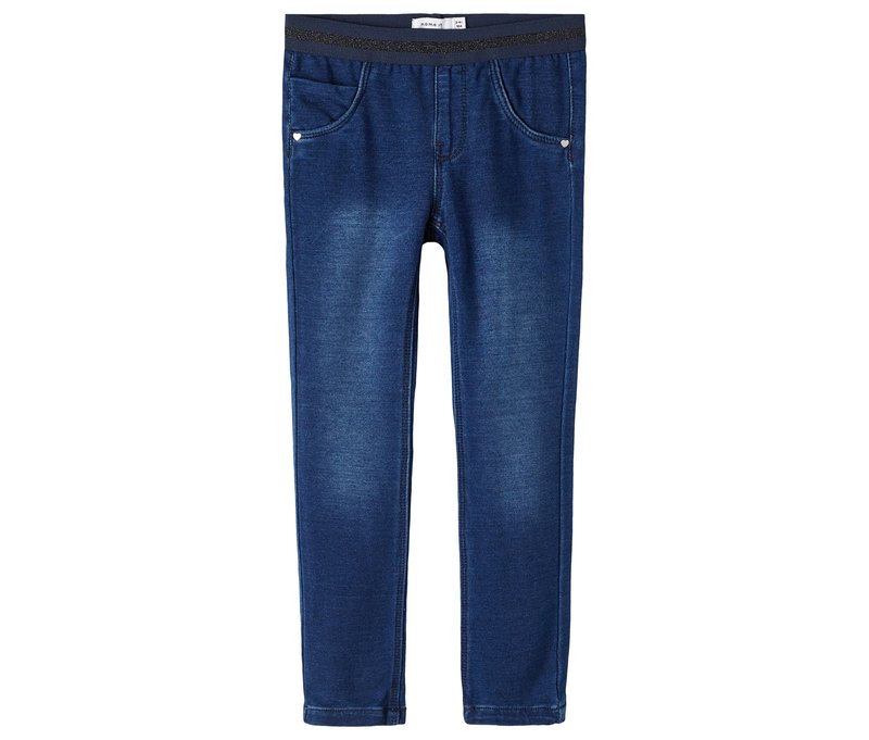 Tchibo - Name IT Kinder-Sweat-Jeans - Mädchen - Gr. 122 - dunkelblau