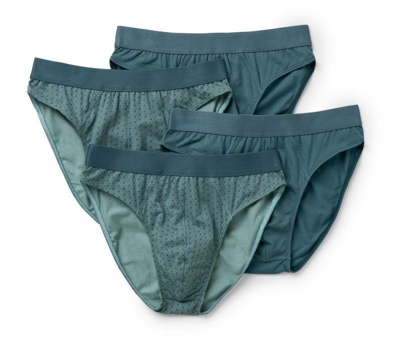 Tchibo - 4 Slips - Herren - Gr. Xxl/8 - petrol/print