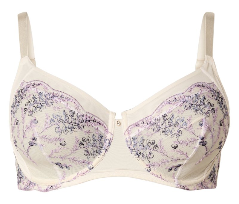 Tchibo - Bügel-BH mit Stickerei - Damen - Gr. 85D - creme