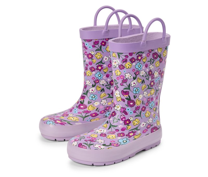 Tchibo - Kinder-Regenstiefel - Gr. 30-31 - lila/print