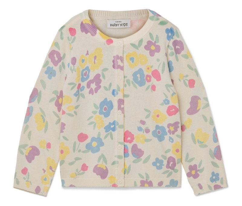 Tchibo - Kinder-Strickjacke - Mädchen - Gr. 134/140 - weiß