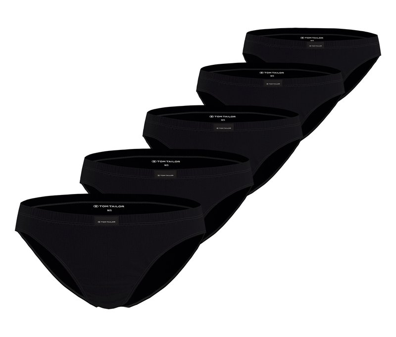 5 Tom Tailor Slips »Colorado« - Herren - Gr. M/5 - schwarz