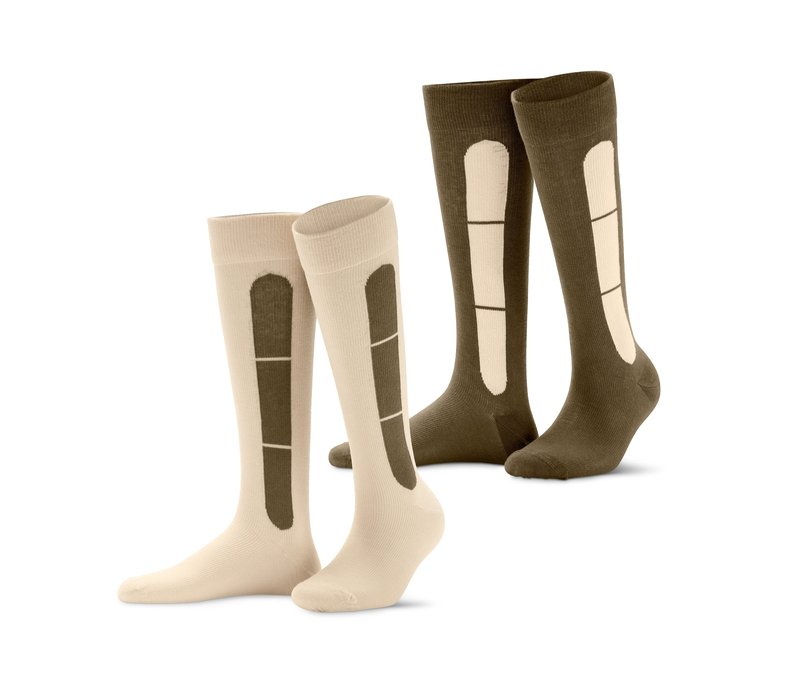 Tchibo - 2 Paar Reise-Kompressionsstrümpfe - Gr. 35-38 - dunkelgrün