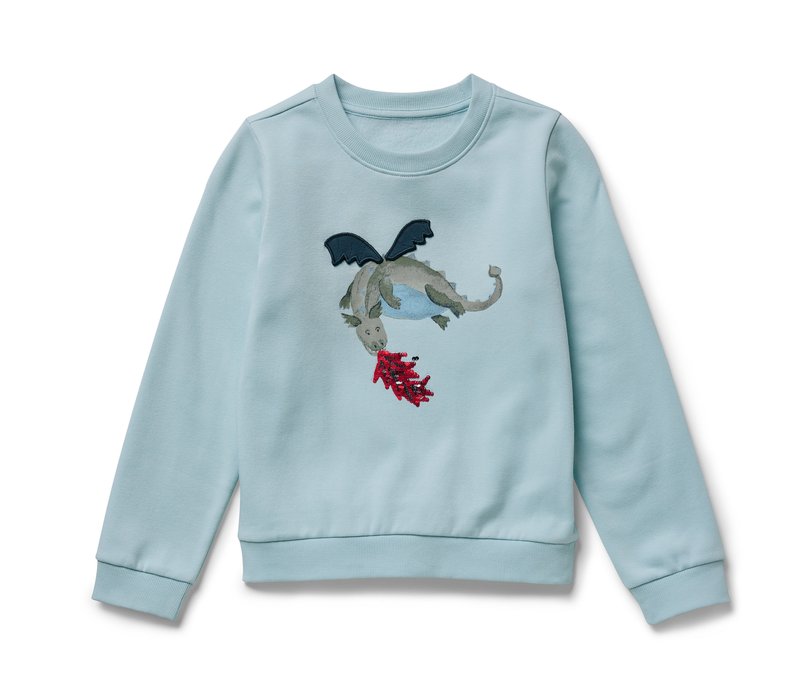 Tchibo - Kinder-Sweatshirt mit angerauter Innenseite - Baby - Gr. 50/56 - hellblau