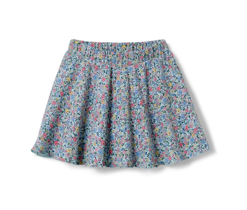 Tchibo - Kinder-Rock mit Hose - Baby - Gr. 86/92 - hellblau/geblümt
