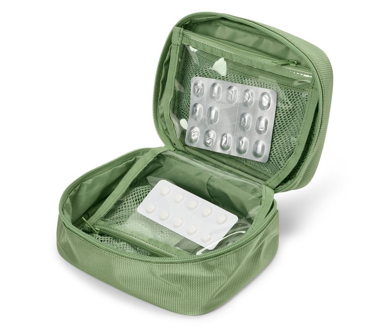 Tchibo - Medikamenten-Tasche - dunkelgrün